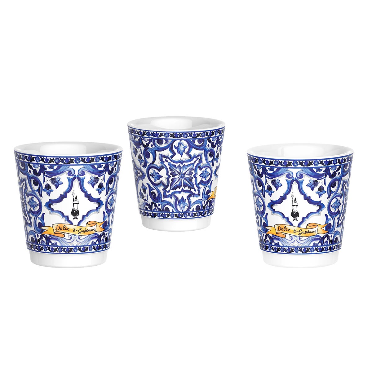 Bialetti Set Moka Express Blu Mediterraneo 6 Tz, 3 Bicchierini Di Porcellana E 3 Palettine Argentate - immagine 2