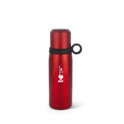 Bialetti Bottiglia Termica Con Coperchio-Tazza Rossa