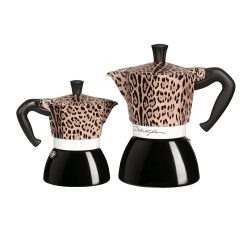 Alternative view of Bialetti Moka Induction 4 Tazze Leopardo D&G