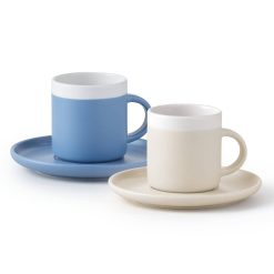 Bialetti SET 2 TAZZINE CAFFE' CON PIATTINO