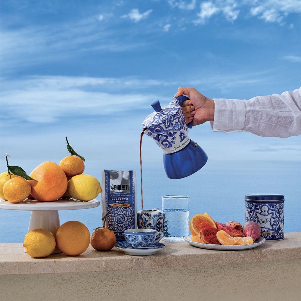 Bialetti Moka Induction Bialetti Dolce&Gabbana Blu Mediterraneo - immagine 2