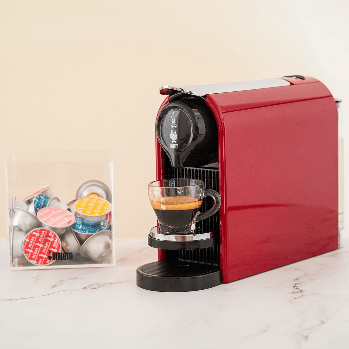Bialetti Gioia Plus Rosso Intenso - Macchina Del Caffè A Capsule - immagine 2